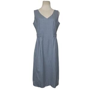 Piazza Sempione gray wool sheath dress size 46 - US 14